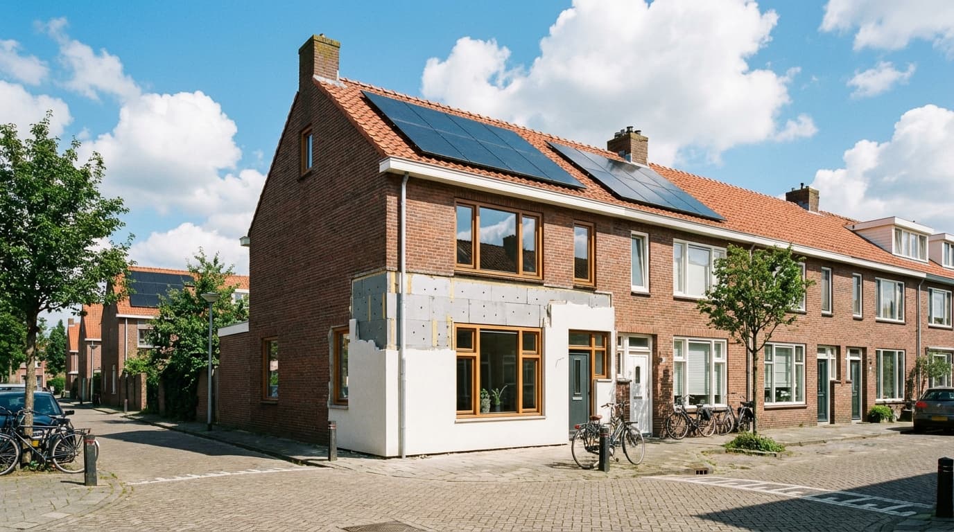 Verduurzaming van een woning in Groningen met zonnepanelen en isolatie